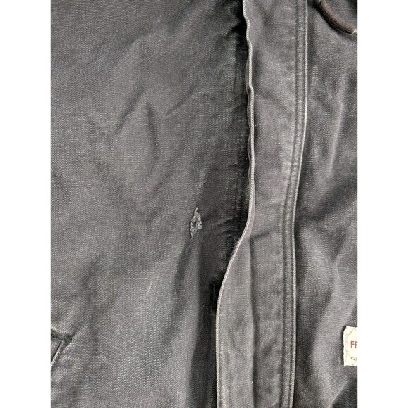 Carhartt FR Jacket Mens Size 3XL Black 101621 Hooded Workwear Quilt Lined - Picture 15 of 15